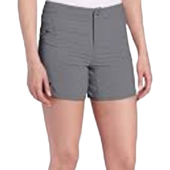 Outdoor Research Pants - Outdoor Research Expressa Hiking Shorts Mid Rise Flat Front Zipper Pocket Gray 8